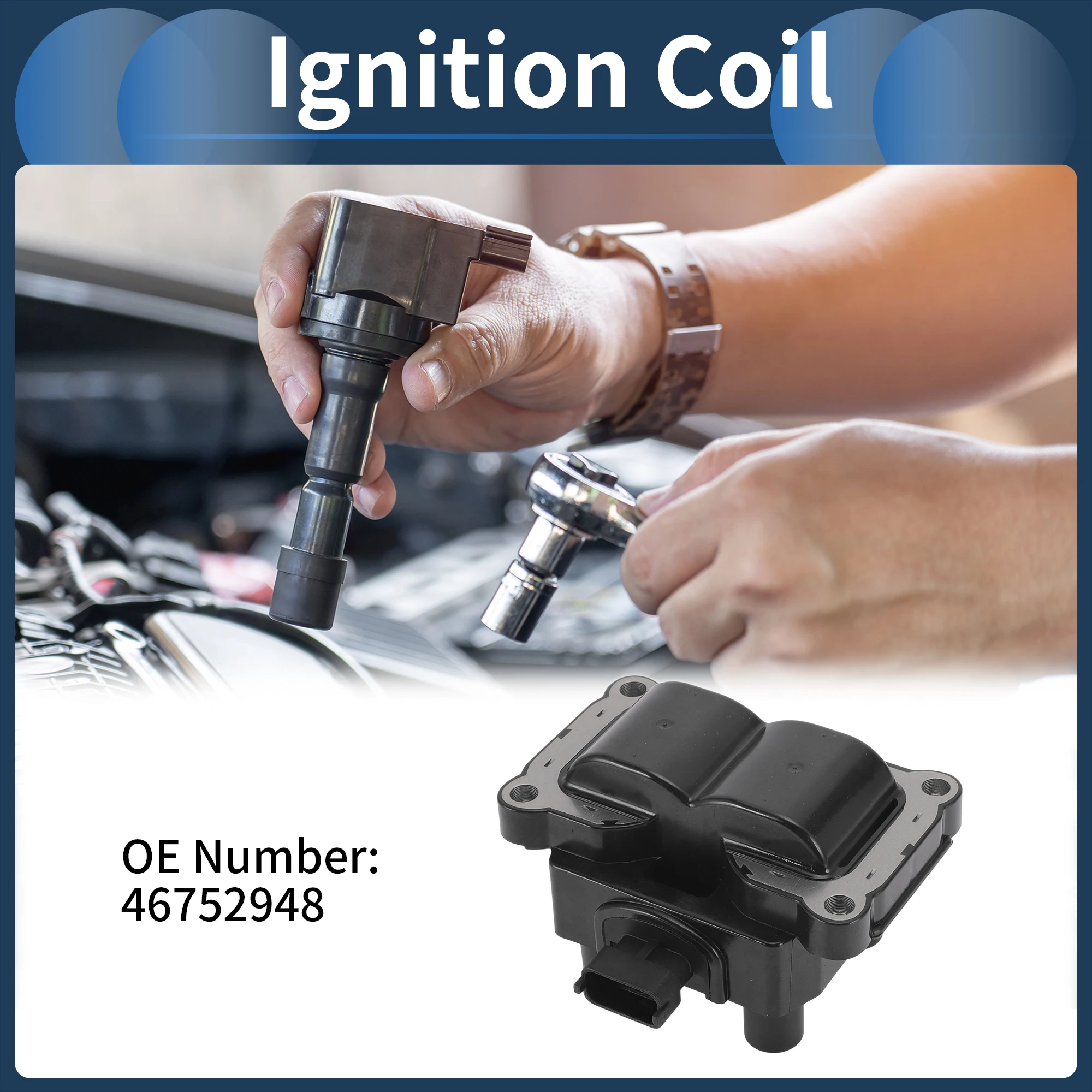 

UXCELL Ignition Coil Ignition Coil Pack No.46752948 for Fiat Palio 2001-2004