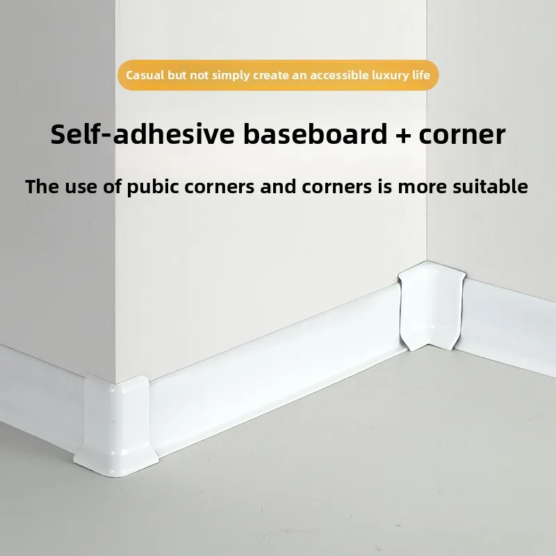 

Adhesive Wall Corner Guards for Convex/Concave, Thickened Skirting Edge Trim, Living Room/Bedroom