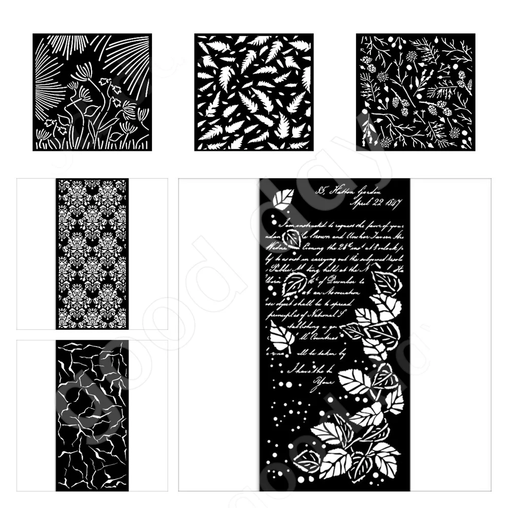 

Abstract Flowers Leaves Metal Cutting Stencils Scrapbooking Handmade DIY Holiday Greeting Cards Album Calendar Decoration