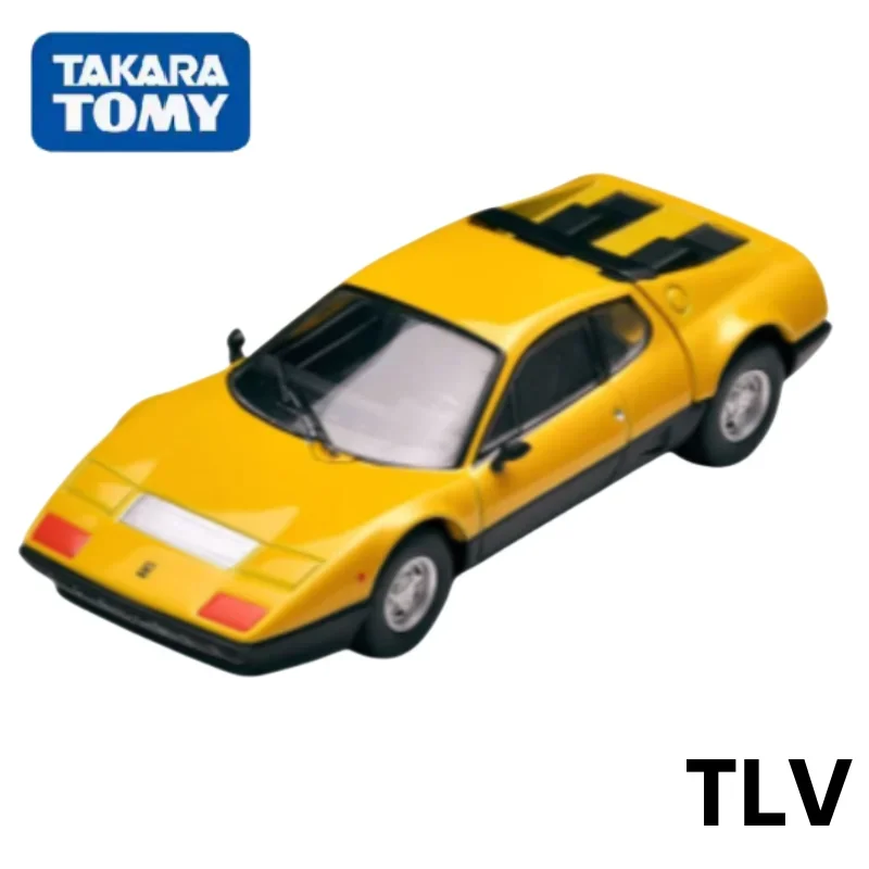 TOMICA TLV 1:64 BB 512 i white alloy, alloy die cast static display car models, adult collection pieces, toy gifts for boys.