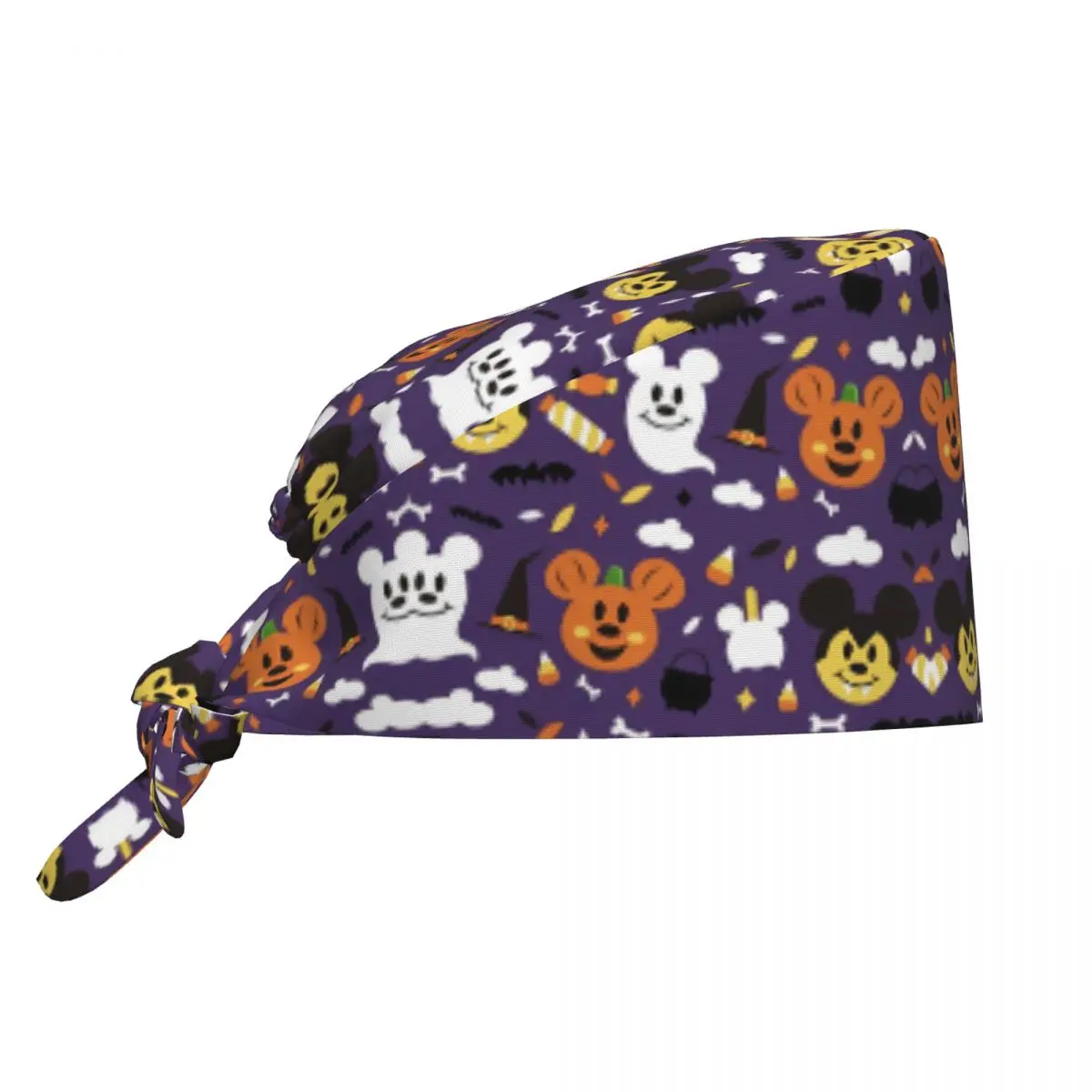 Halloween Mickey Minnie Scrub Hats Casual Lab Surgeon Surgical Cap for Men Women Nurse Dentist Spa Working Caps Hat