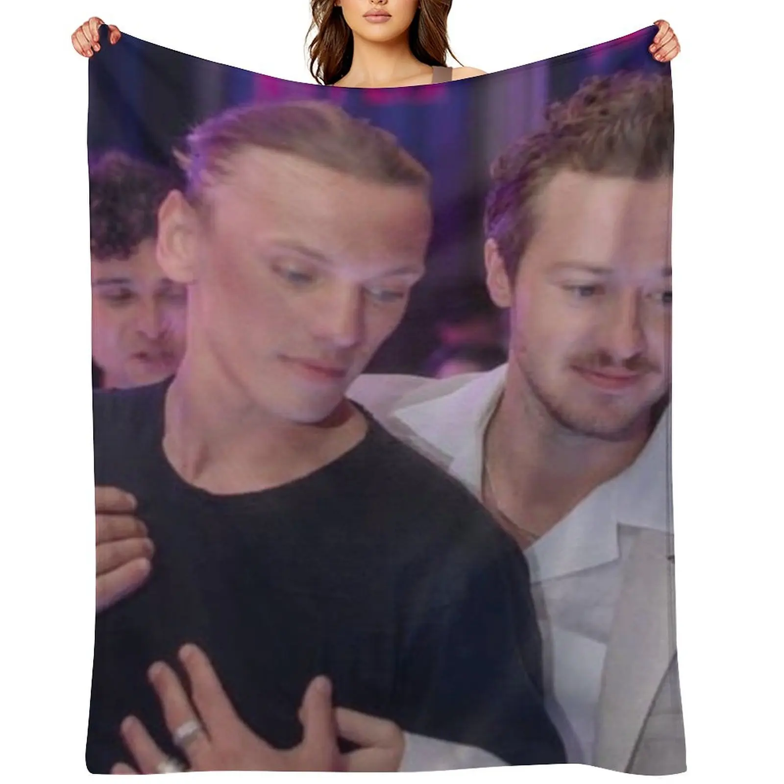 

joseph and jamie Throw Blanket Blankets For Sofas Soft Plaid Moving Stuffeds Blankets