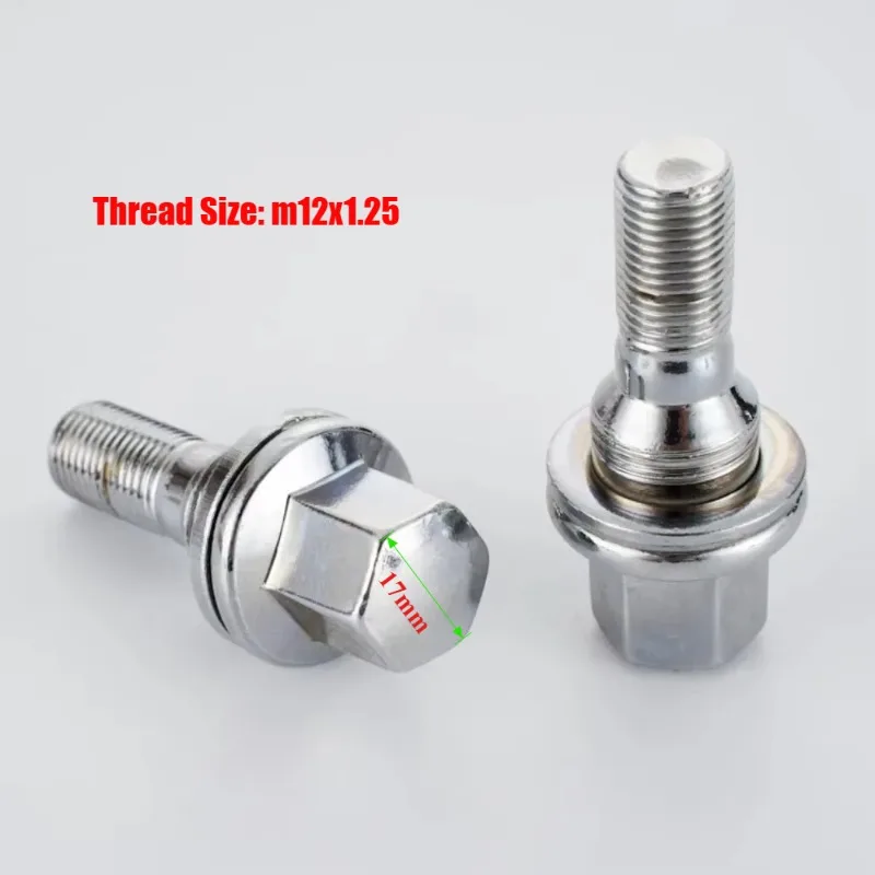 5pcs Wheel Lug Bolts for Peugeot 2008 307 Series 540567 M12x1.25 Hex 17mm