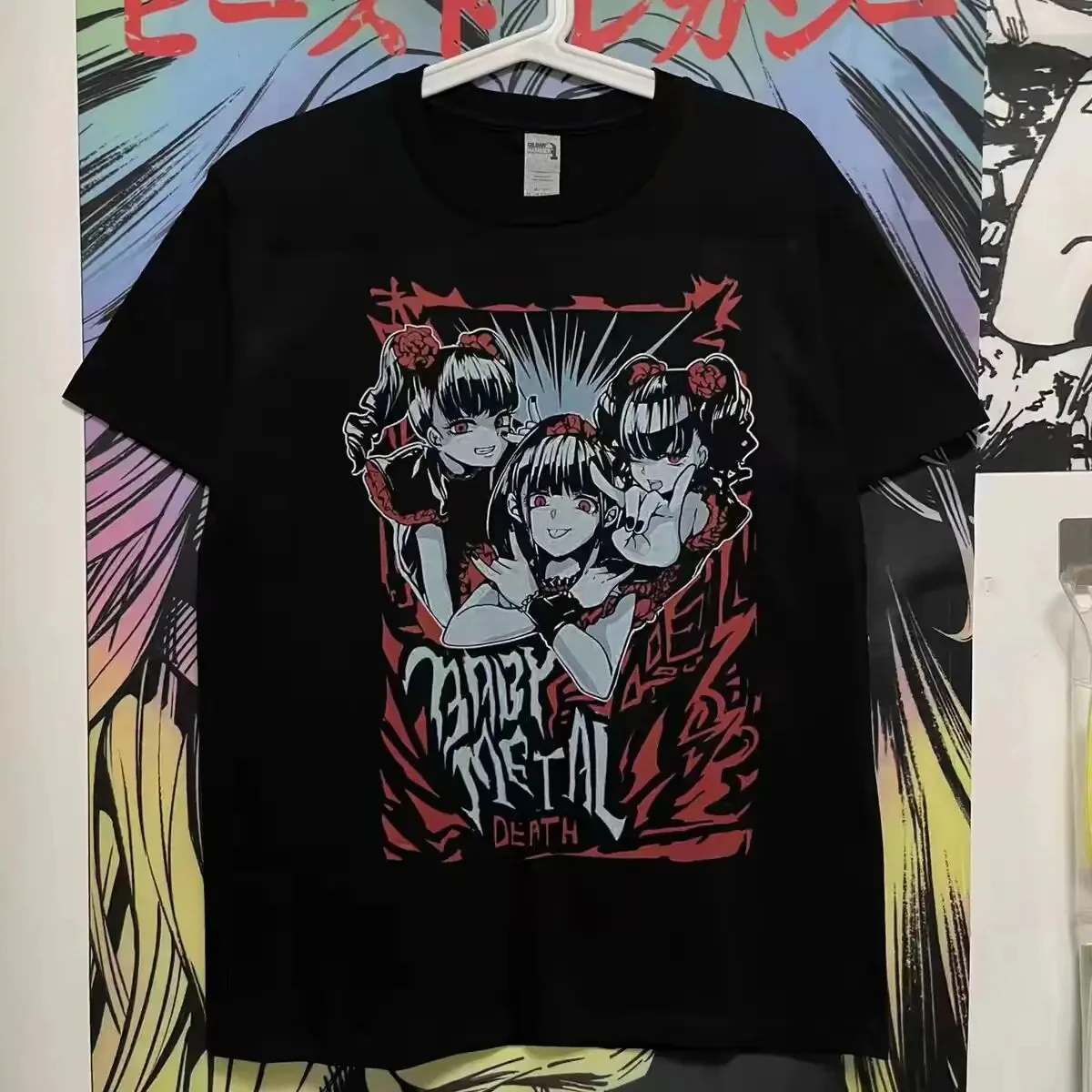 

Babymetal Japan Band T Shirt Men Women's Hip-hop Rock Band Casual Short Sleeve Y2k Tees Tops Aesthetic Free shipping 70906