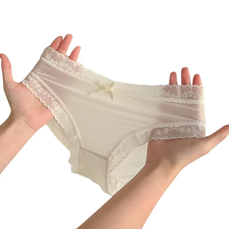 

Быстросохнущее нижнее белье из вискозы, модные Бесшовные женские кружевные трусики с отверстиями, хлопковые трусы, летние тонкие дышащие трусики для девушек