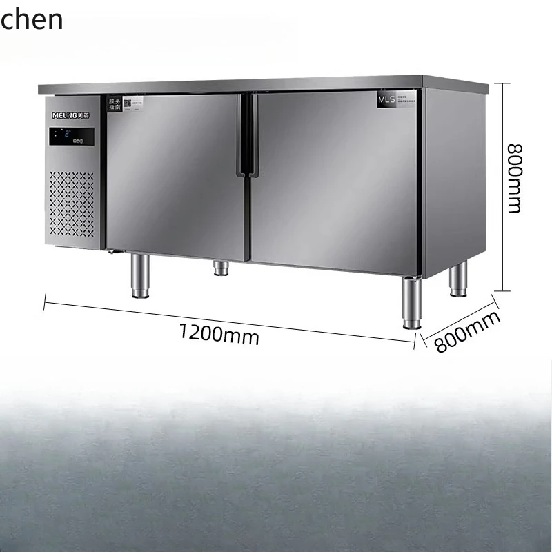 HXL commercial console freezer refrigerated frozen stainless steel all-copper tube fresh-keeping workbench