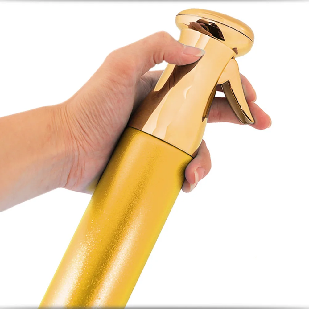 

Electroplated Spray Bottle Golden Compact Refillable Mist Sprayer For Plants Salon Garden Skincare Tool