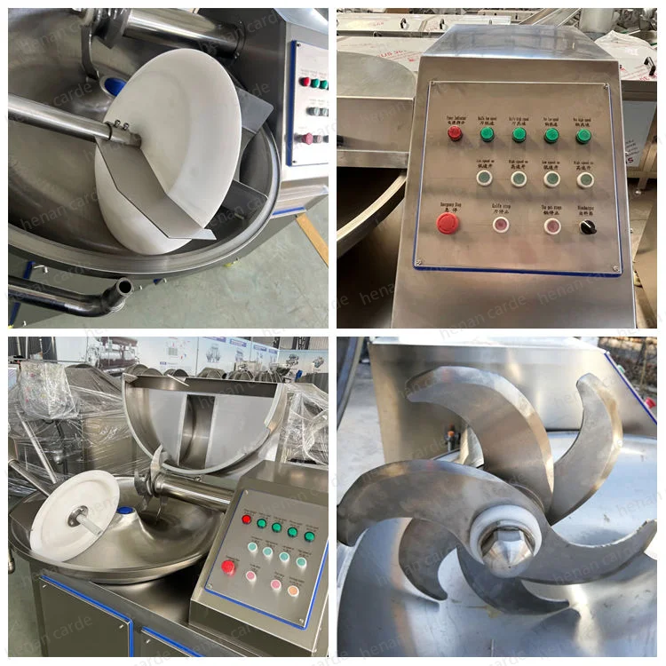 Multifunctional Industrial 50kg 300kg Stuffing Cutting New Fish Meat Bowl Chopper Large Cutter Make Machine