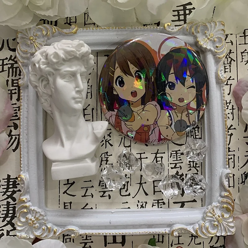 Hirasawa Yui Kotobuki Tsumugi Akiyama Mio Tainaka Ritsu Anime Badge Cartoon Cosplay Exquisite Cute Brooch Pins for Backpack Gift