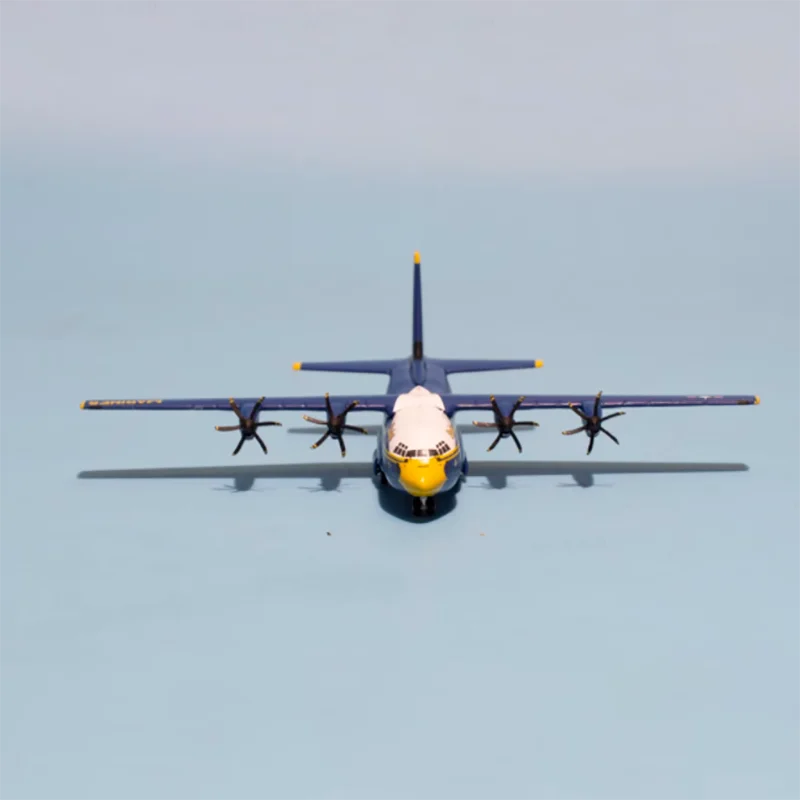 1/400 Scale GeminiJets GMUSM103 U.S. Navy C-130J Hercules Transport Aircraft Blue Angel Model Collectible Toy Gift