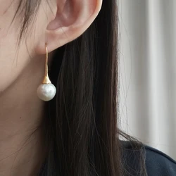 Shevalues Pearl Earrings for Women Long Hanging Earrings Aesthetic Accessories Elegant Korean Style Vintage Jewelry 2023 Trend