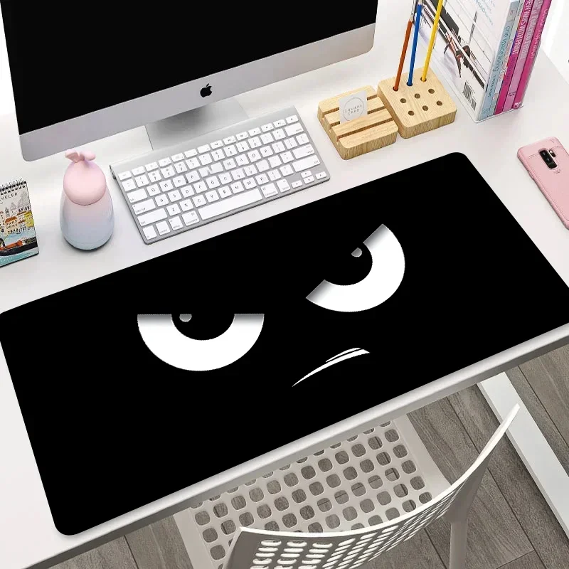 XXL Mouse Pad Cute expression Kawaii Aesthetic Mousepad Accessories office Gemer Anime Large Desk Mat Pad for Computer Mouse