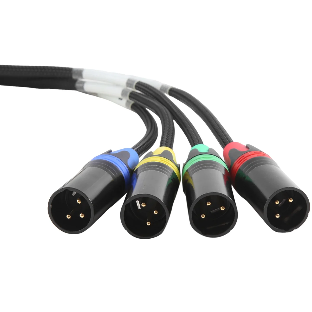 XLR 4-Channel 3-Pin Multi Network Stage and Studio Connection, XLR Male and Female Cable Stage Audio RJ45(NE8F-S4M)