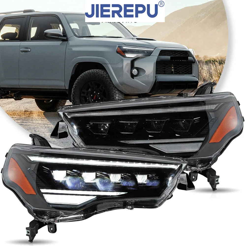 

1Pair Turn Signal Vland For 2014-2020 Toyota 4Runner Amber Signal Projector Headlights W/Animation