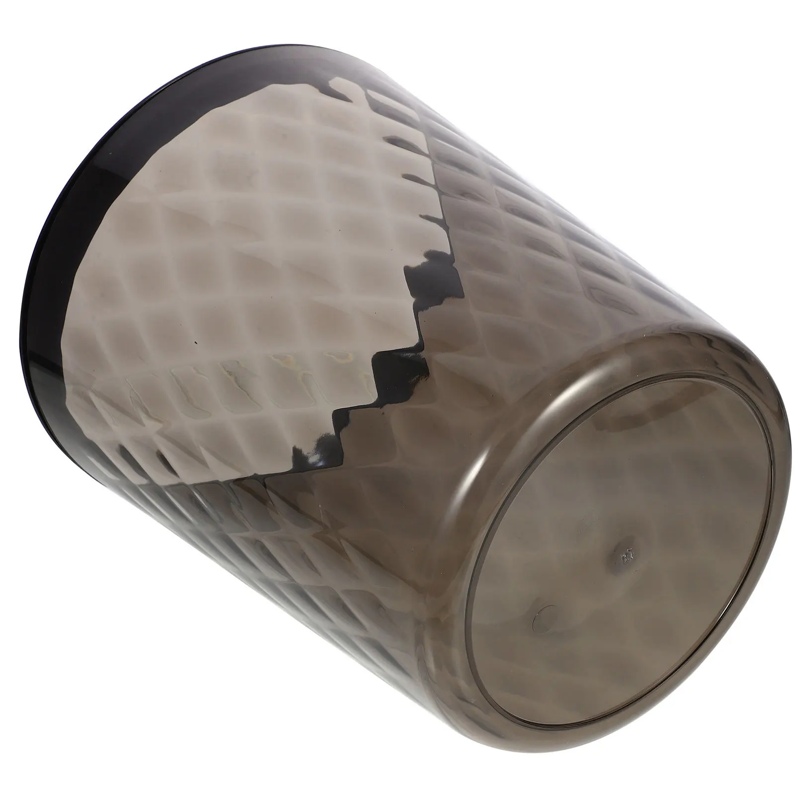 

Transparent Plastic Trash Can No Lid Large Opening Kitchen Bathroom Bedroom Office Household Garbage Can Easy Wash Reuse Modern