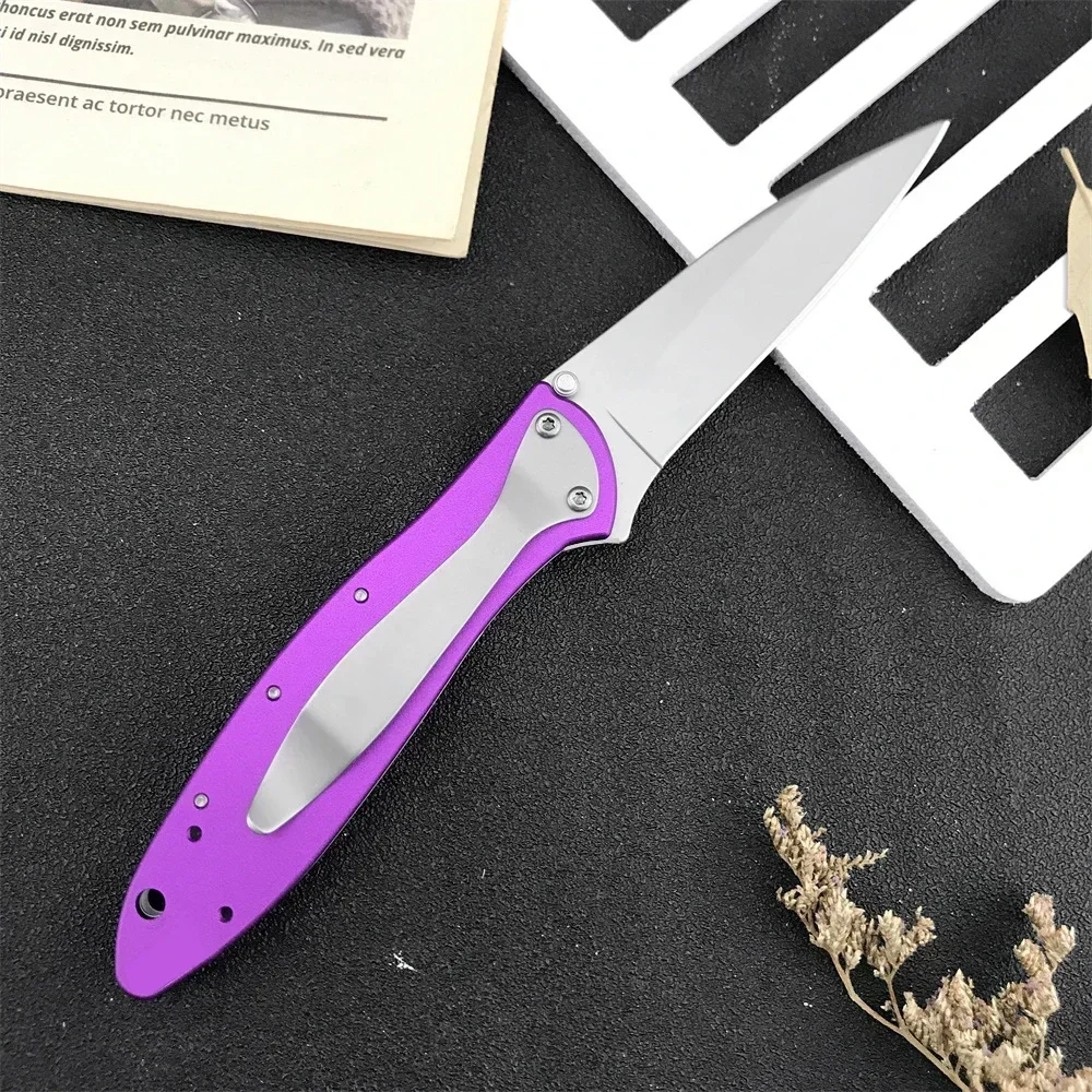 KS 1660 Ken Onion Leek Assisted Open Pocket Folding Knife Multicolor 8Cr13Mov Blade 14C28N Handle Outdoor Camping Hunting Knife