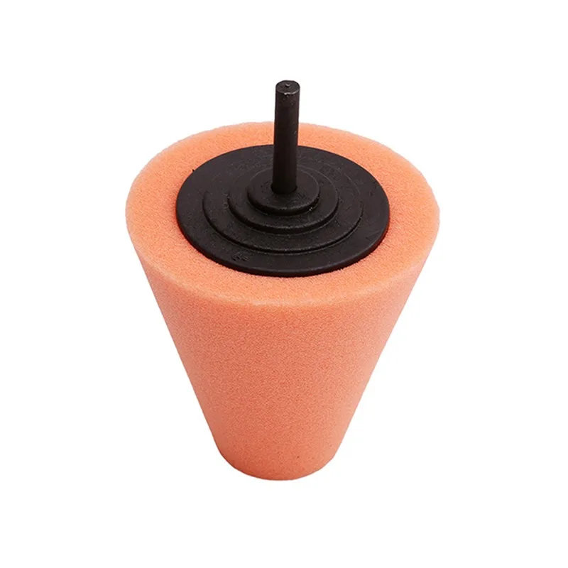 Auto Wheel Polishing Sponge Used for Electric Drill Burnishing Ball Polishing Cone Car Hub Buffing Sponge  Car Accessories