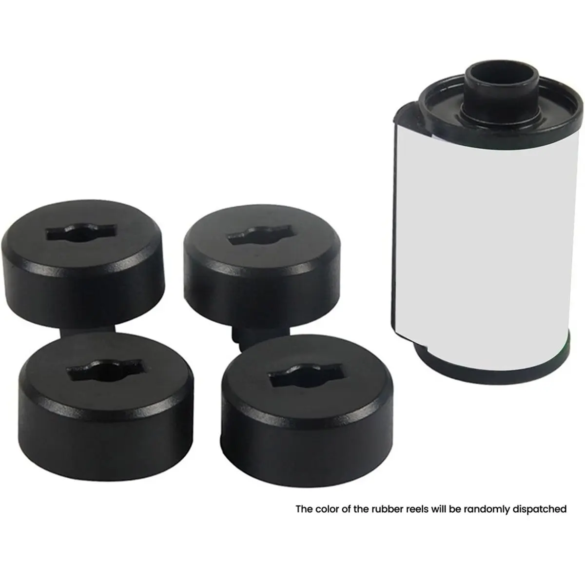 1Set 135 to 120 Film Adapter, Secure Plastic Converter with Light-Sealed Design(Film Reel Color At Random)