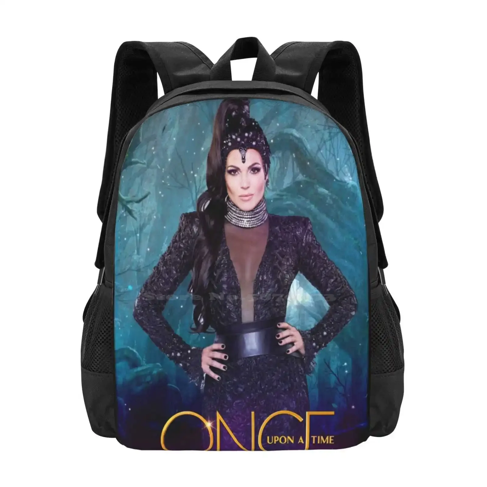 حقيبة ظهر مدرسية رائجة البيع من The Evil Queen حقائب عصرية Ouat ذات مرة ريجينا ميلز الملكة الشريرة لانا باريلا سنو #1