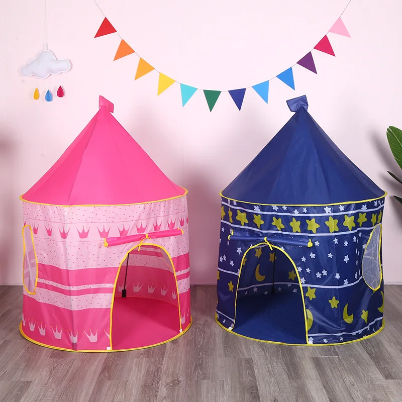 Mongolian Yurt Tent Princess Prince Castle House Portable Indoor Children's Toy House Ball Pool Fence Tunnel Baby Play Tent