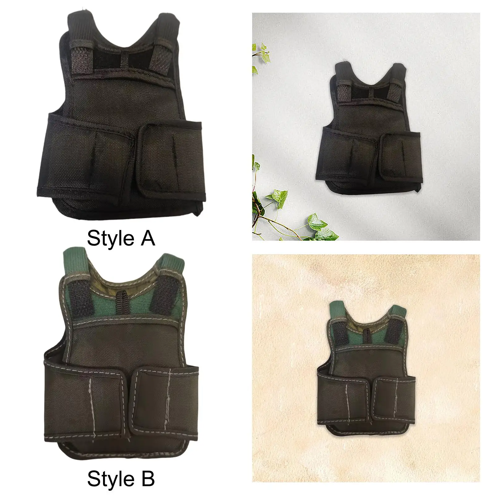 Modello di gilet in scala 1/6 fatto a mano in miniatura per bambola d'azione modello di gilet per bambola modello mini gilet per bambola da 12 pollici vestire accessorio per il corpo