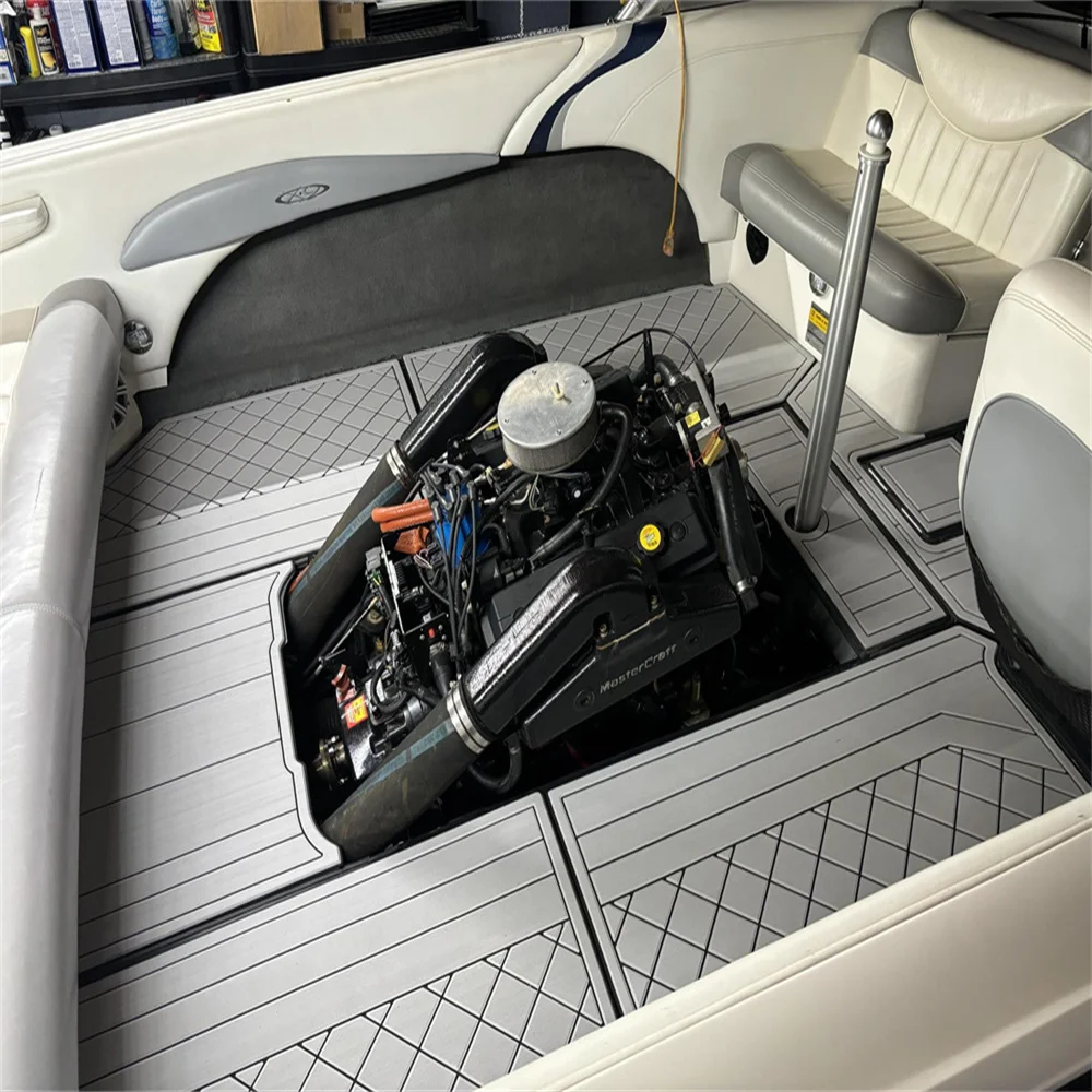 2004 Mastercraft 209 X9 Cockpit Pad Boat EVA Foam Faux Teak Deck Floor Mat SeaDek MarineMat Gatorstep Style Self Adhesive