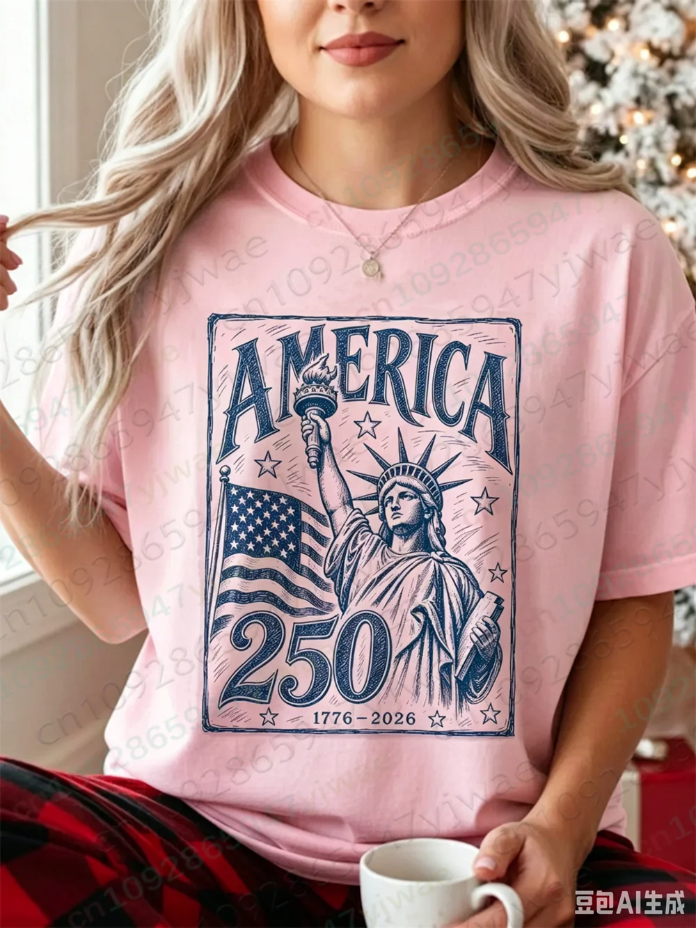 Happy 250 America Shirt Usa Doodle Graphic Tee 1776 To 2026 July 4th Sweatshirt Independence Day Tee Children'S Adult T-Shirt