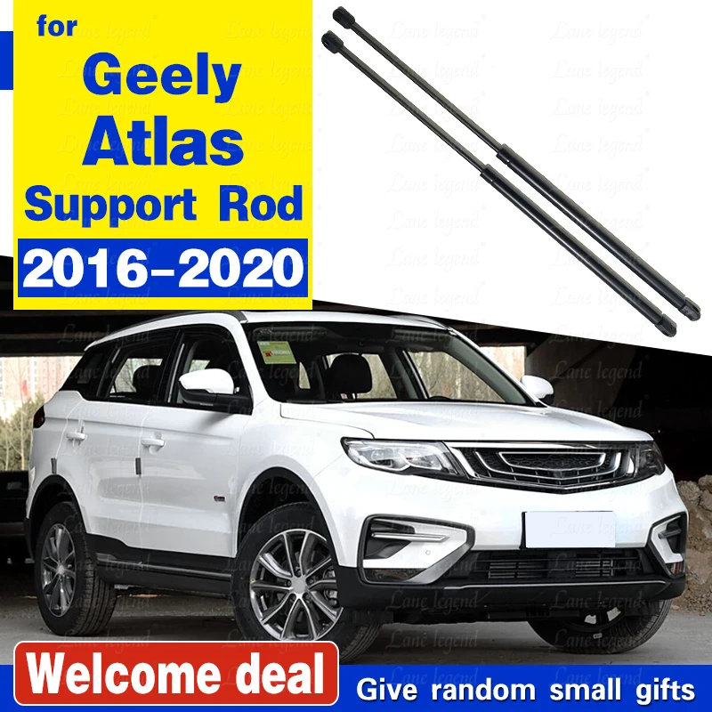 For Geely Atlas 2016 - 2020 Engine Cover Supporting Rod Hydraulic Hood Support Poles Gas Springs support rod holder bracket