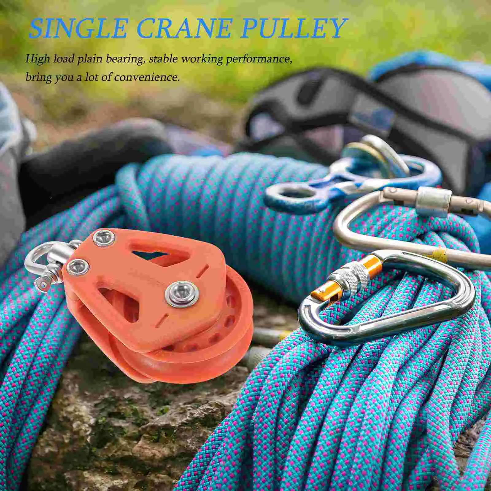 Sailing Pulley Lifting Tool Pontoon Accessories Single Sailboat Wheel Pulleys Nylon Roller for Accessory