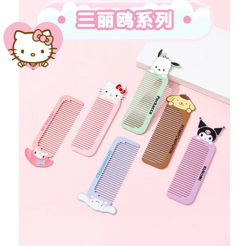 

hello kitty Kuromi Sanrio Hello Kitty metal portable hair comb Pacha dog hair student smooth hair convenient and cute anime