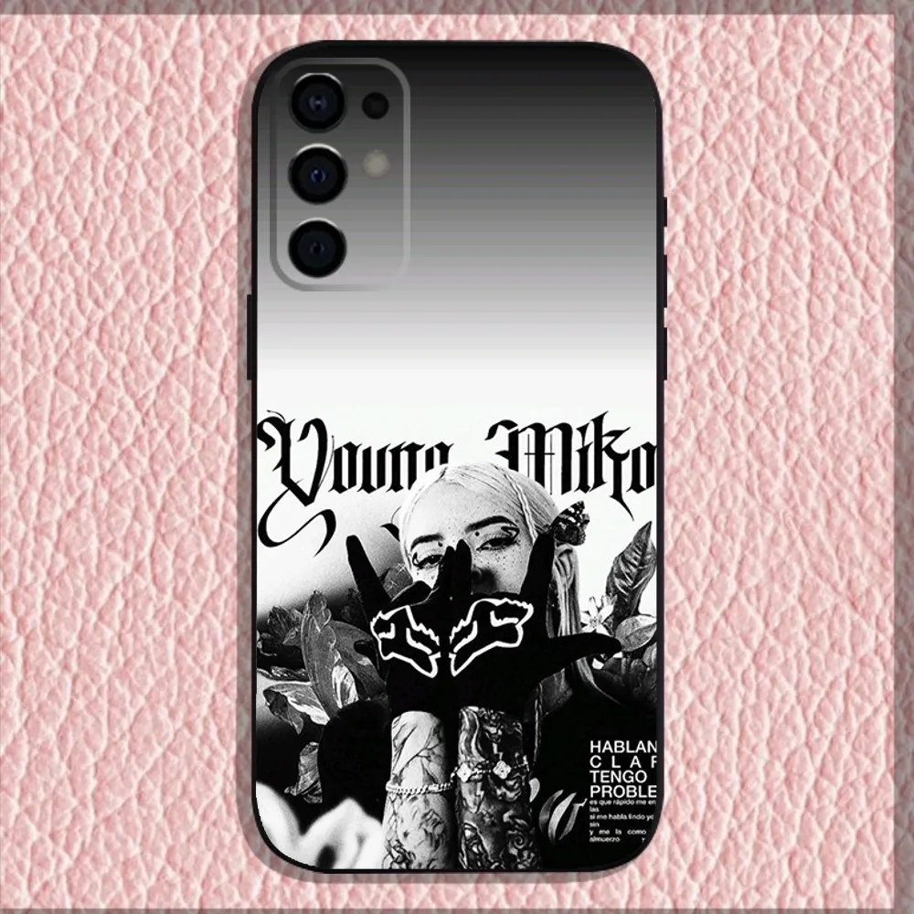 Singer Y-Young M-Miko Phone Case For Samsung S24,S21,S22,S23,S30,Ultra,S20,Plus,Fe,Lite,Note,10,9,5G Black Soft Shell