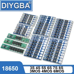 3S 4S 5S 6S 7S 8S Li-ion BMS PCM Battery Protection Board PCM For 18650 Lithium 3MOS 4MOS 6MOS 3.7V Lion Battery 7.5A 10A 15A