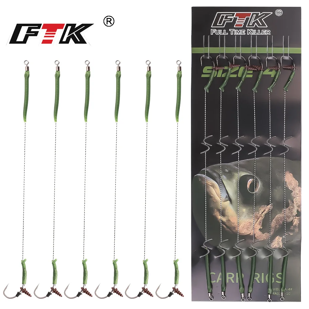 

Reverse Bottom Fishing Line Set European Carp Fishing Group Curved Handle Carp Hooks High Carbon Steel Barbed Hook Multi-Hooks