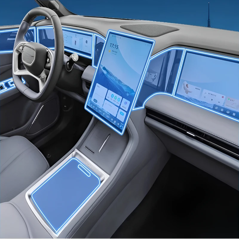 

Для Geely Galaxy L7 2023-2025 приборная панель мультимедийная навигация прозрачная защитная пленка от царапин модификация для