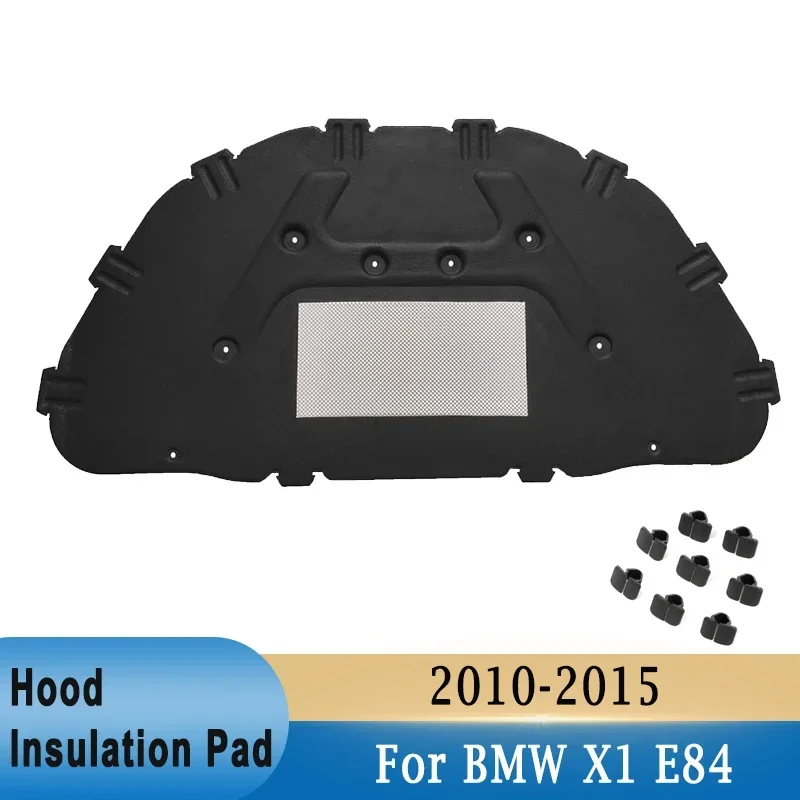 

Front Hood Engine Sound Heat Insulation Pad Soundproof Cotton Cover Thermal Heat Insulation Pad Mat For BMW X1 E84 2010-2015