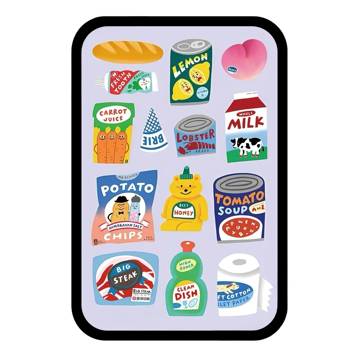 Cartoon Markt Magnetische Telefon Griff Telefon Ständer für IPhone Halter Halterung Unterstützung für Galaxy Handy Zubehör