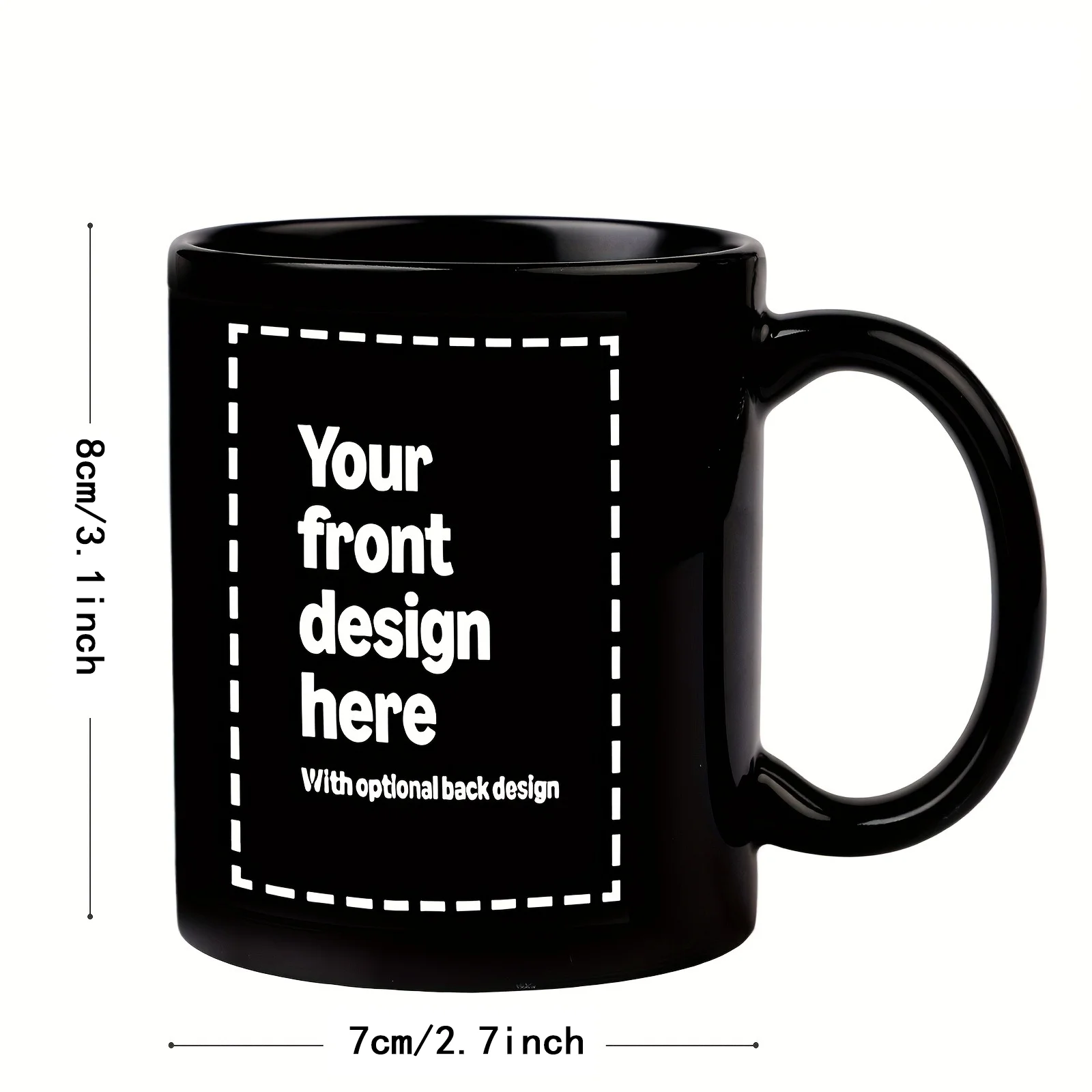Custom Picture Print Mug - Personalized Ceramic Cup, Ideal Gift for Valentine's Day, Mother's Day, Wedding & Anniversary, Classic Du