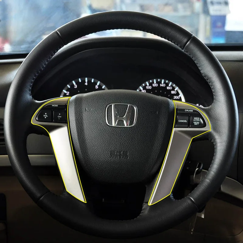 8514-TA0-A81ZA Steering Wheel Auto Steering Wheel Buttons Cover for Honda Accord 2008-2013 Odyssey 2009 2011 2012 2013