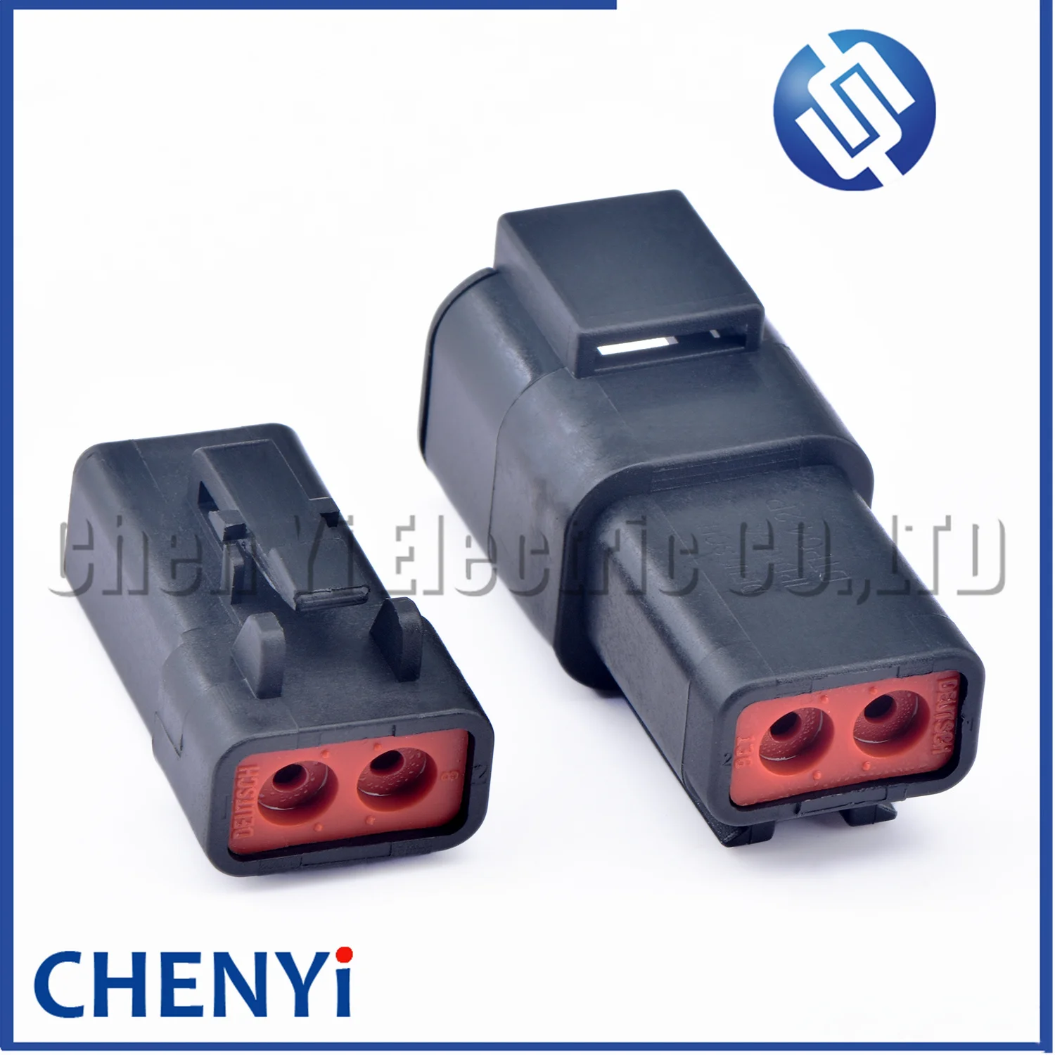 2 Pin DTP series BLACK  Automotive waterproof  connector DTP06-2S DTP04-2P DTP06-2S-E004 DTP04-2P-E004 with Pin terminal 12 AWG