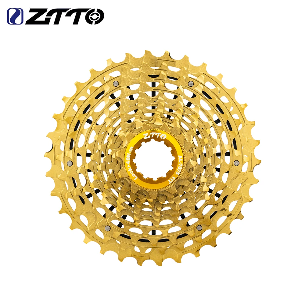 

ZTTO Road Bike 11/12 Speed Cassette Ultralight HGR Spocket 12 S 11-34T Bicycle Freewheel 11 Speed 11-34T Golden HG ULT Flywheel