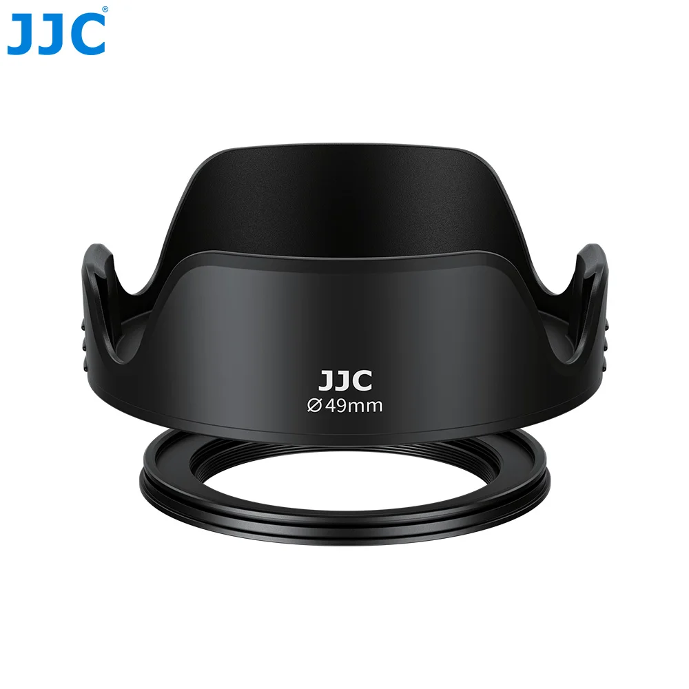 

JJC Reversible Lens Hood Hood Shade Protector with Adapter Ring For Canon Nikon Sony Fujifilm panasonic Olympus Sigma Pentax