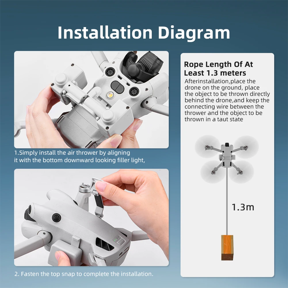 Air Drop System Fishing Bait Wedding Gift Air Drop Servo Drone Air Drop Thrower System for DJI Mini 4 Pro Drone Accessories