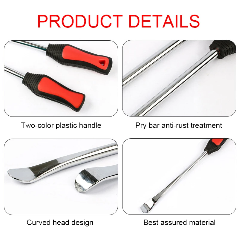 Car Motorcycle Bike Tire Replacement Rod Tire Spoon Crowbar Tool Wheel Hub Protector Professional Tire Repair Tool