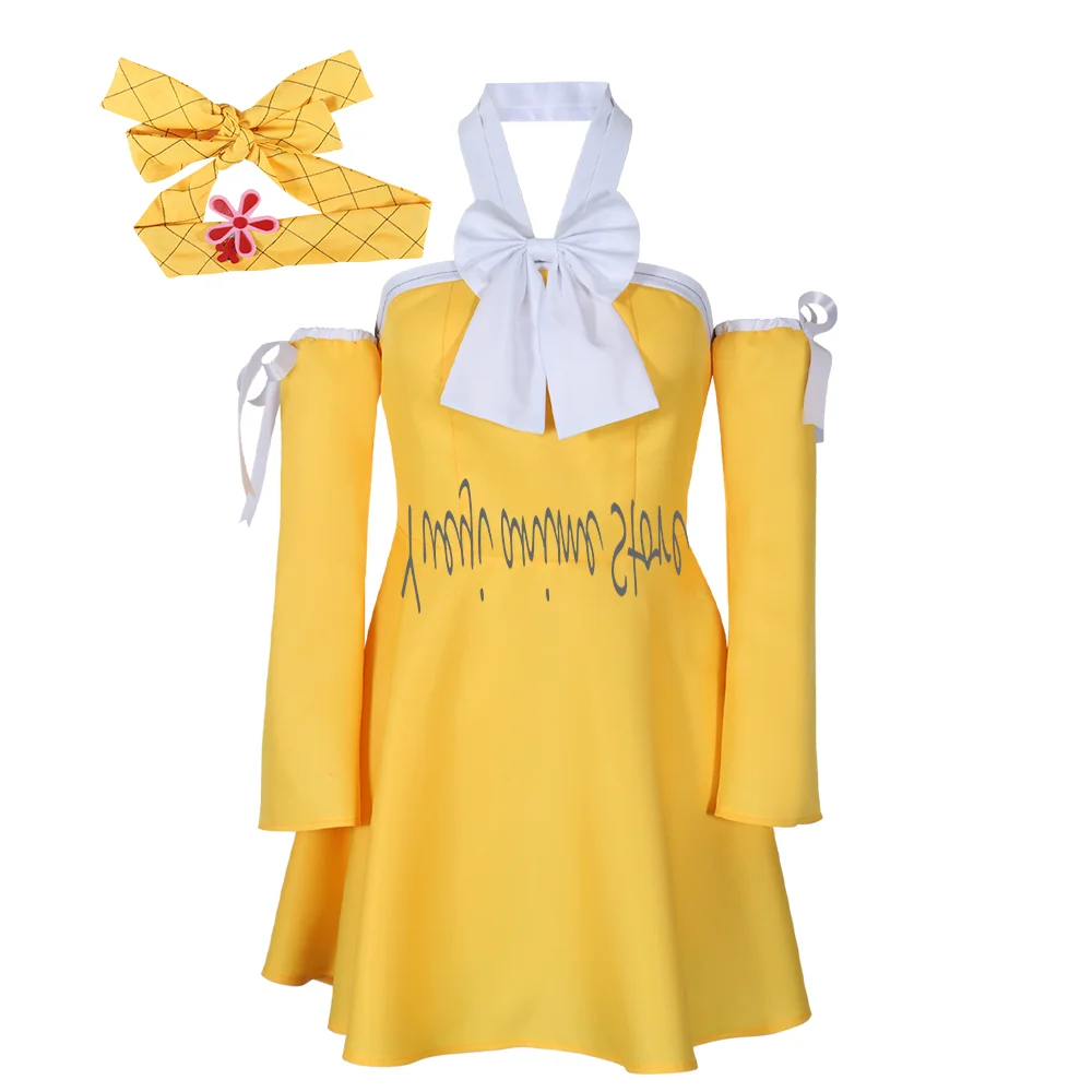 

Anime Cosplay Dress - McGarden Levy Yellow Summer Skirt Outfit-customized