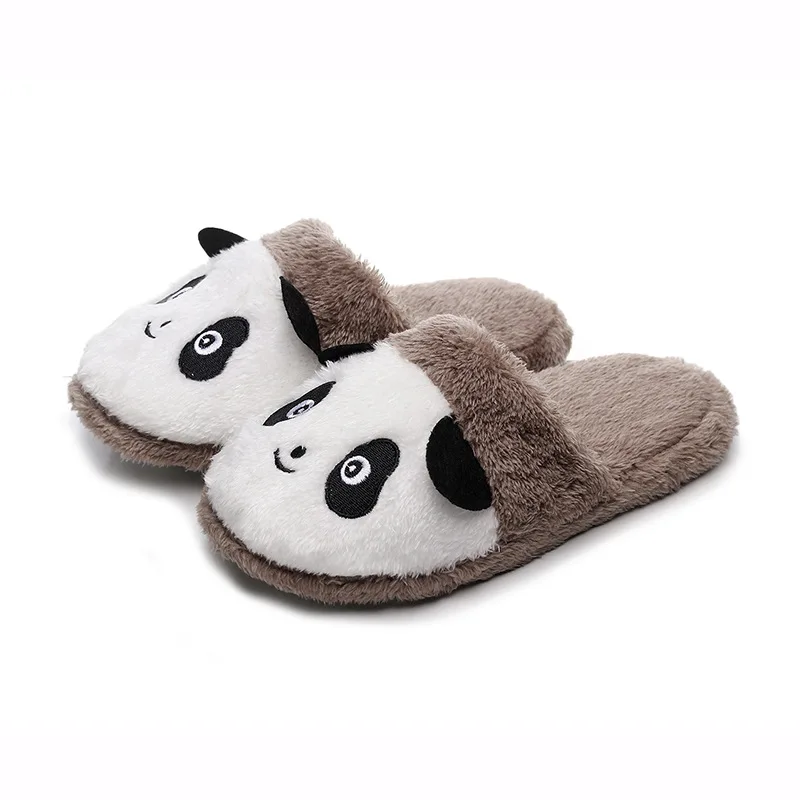 Pantofole da casa calde invernali Panda antiscivolo in pile peluche casa su scarpe scarpe da esterno per interni scarpe invernali donna scarpe basse