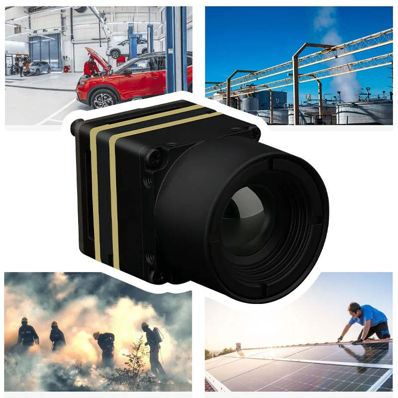 Mini Lightweight Thermal Imager Camera Module CVBS USB Dual Output 640*512 Resolution UVC Protocol High‑Sensitivity Black Imagin