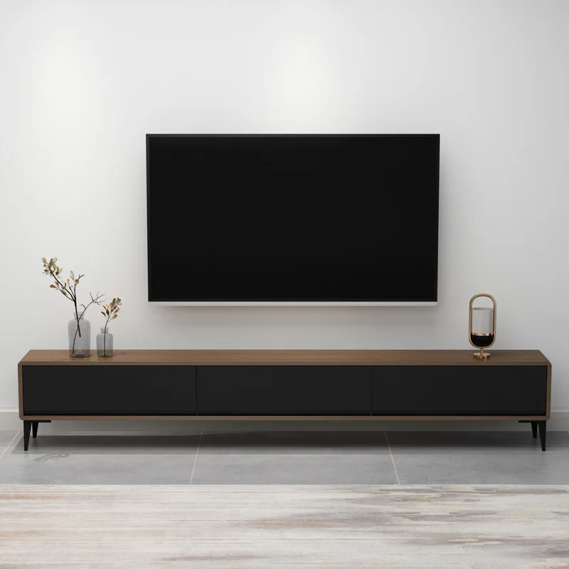 

Solid Wood TV Cabinet Simple and Modern Living Room Furniture for Storage and Organization of Items Monitor Bracket Simple