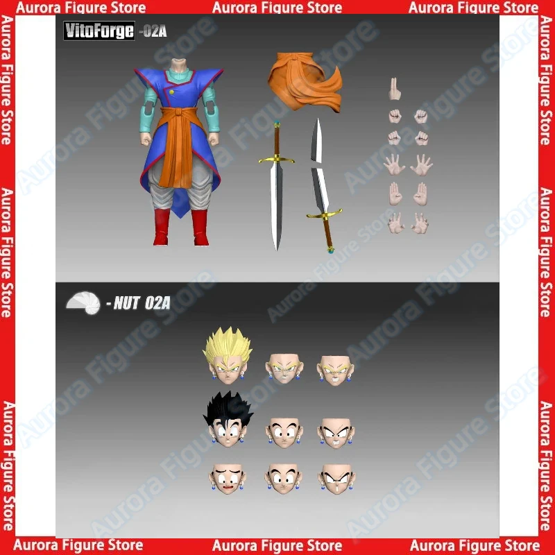 【Pre-sale】VitoForge VF Realm Sword Magistrate Gohan 02A 02B Dragon Ball SHF SSJ King Kai Son Goku Anime Action Figure Toys Model - view 2