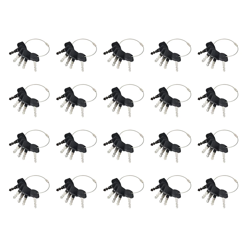 Ignition Keys 100pc PL501-68920 68920 PL50168920 Compatible With Kubota Compact Tractor Mowers BX1850 Zero Turn Mowers ZG222