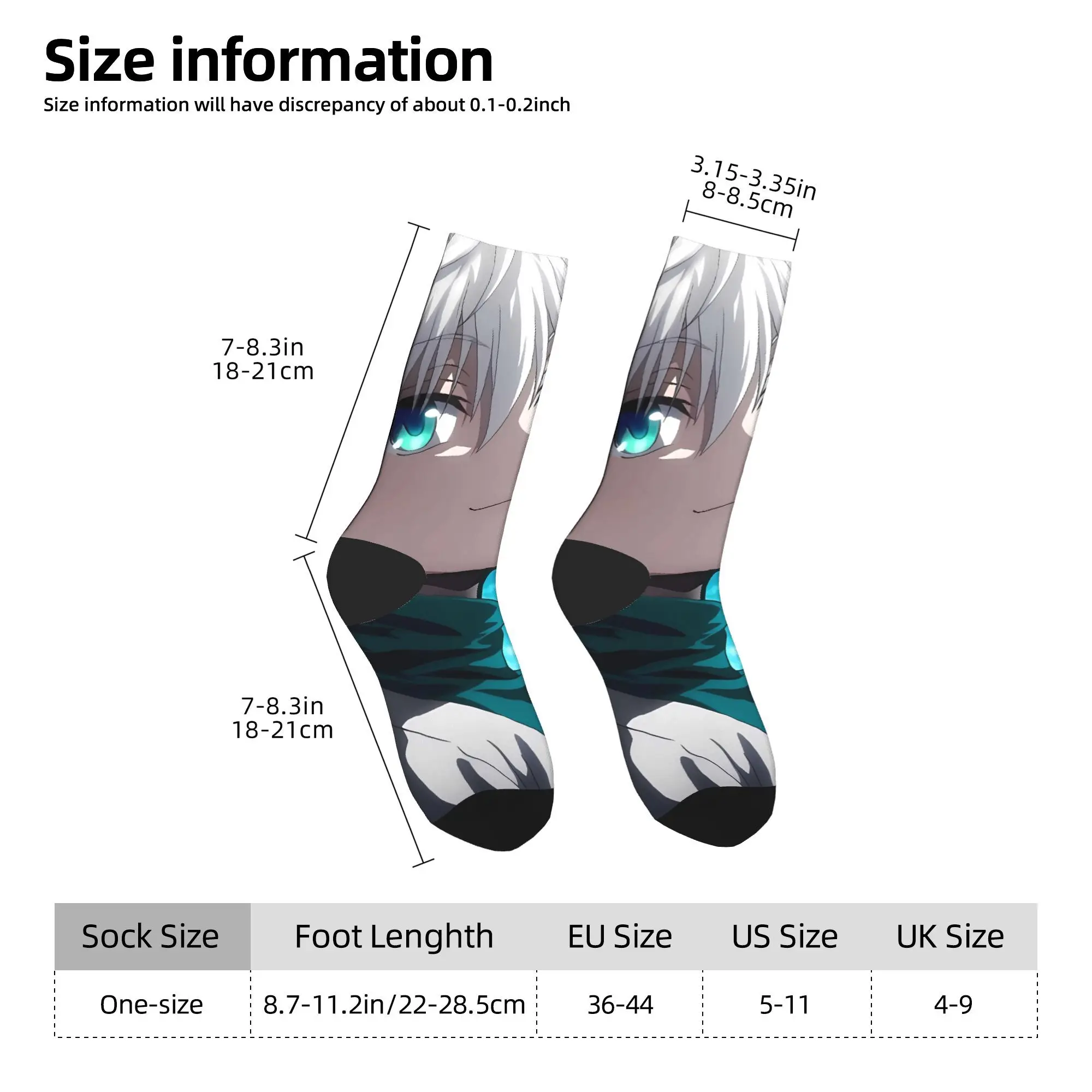 Women Men Socks Killua zoldyck HXH  Stockings Autumn Vintage Soft Socks Graphic Skateboard Anti Bacterial Socks